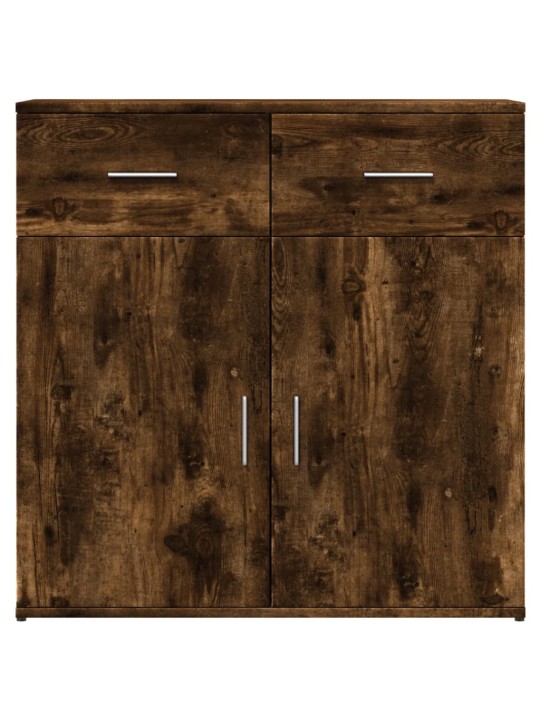 Příborníky 2 ks kouřový dub 79 x 38 x 80 cm kompozitní dřevo