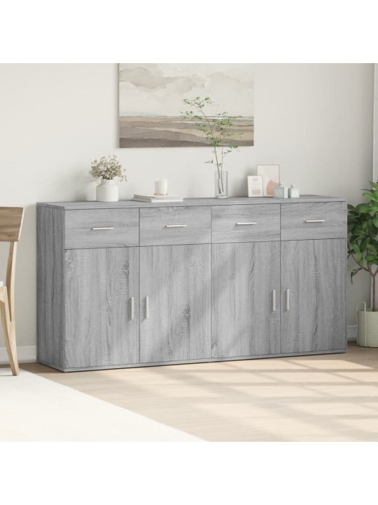 Příborníky 2 ks šedé sonoma 79 x 38 x 80 cm kompozitní dřevo