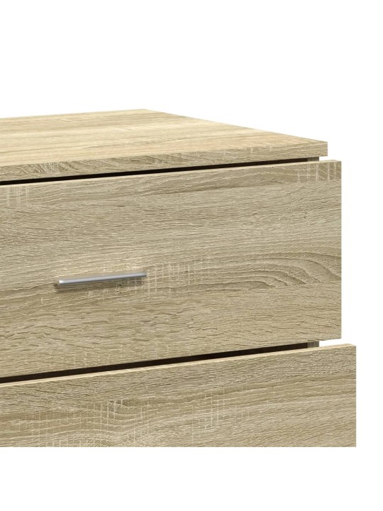 Příborníky 2 ks dub sonoma 60 x 39 x 80 cm kompozitní dřevo