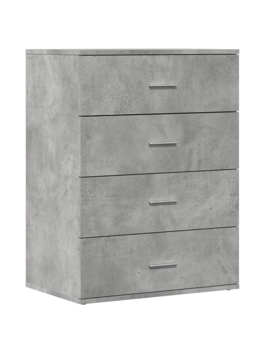 Příborníky 2 ks betonově šedé 60 x 39 x 80 cm kompozitní dřevo
