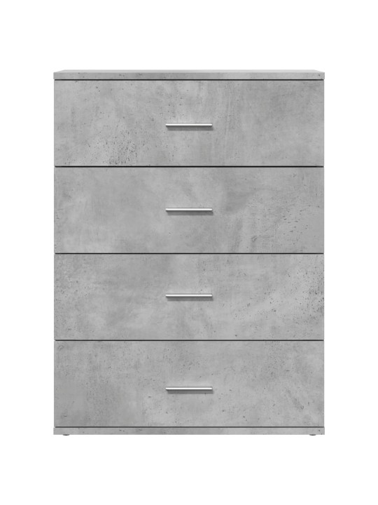 Příborníky 2 ks betonově šedé 60 x 39 x 80 cm kompozitní dřevo