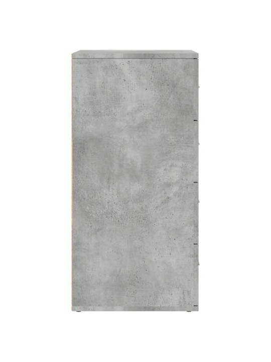 Příborníky 2 ks betonově šedé 60 x 39 x 80 cm kompozitní dřevo