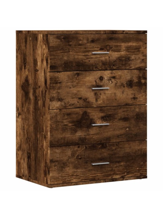 Příborníky 2 ks kouřový dub 60 x 39 x 80 cm kompozitní dřevo