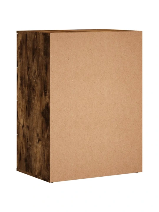 Příborníky 2 ks kouřový dub 60 x 39 x 80 cm kompozitní dřevo