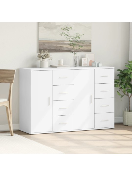 Příborníky 2 ks bílé 59 x 39 x 80 cm kompozitní dřevo