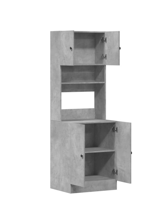 Kuchyňská skříňka betonově šedá 60x50x180 cm kompozitní dřevo