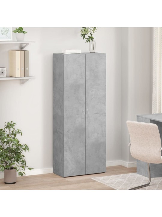 Kartotéka betonově šedá 60 x 32 x 153 cm kompozitní dřevo