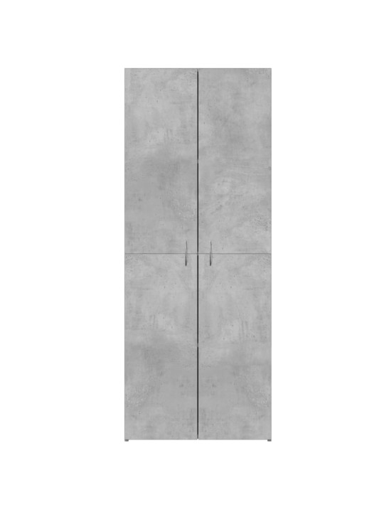 Kartotéka betonově šedá 60 x 32 x 153 cm kompozitní dřevo