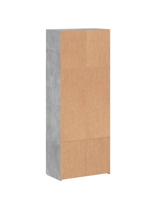 Kartotéka betonově šedá 60 x 32 x 153 cm kompozitní dřevo