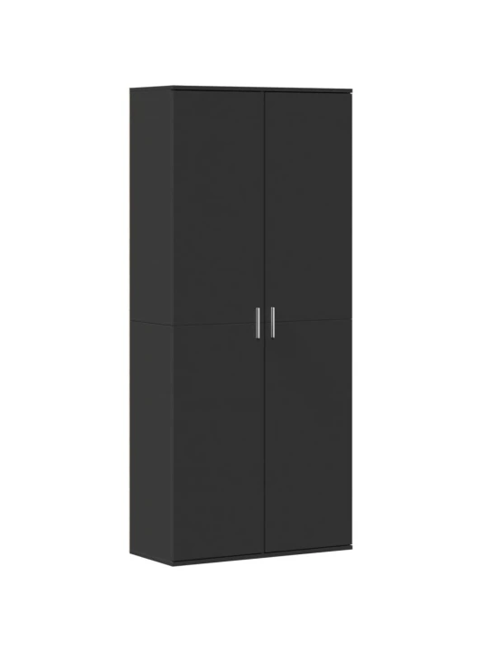 Skříň highboard černá 80 x 35 x 180 cm kompozitní dřevo