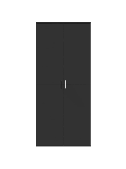 Skříň highboard černá 80 x 35 x 180 cm kompozitní dřevo
