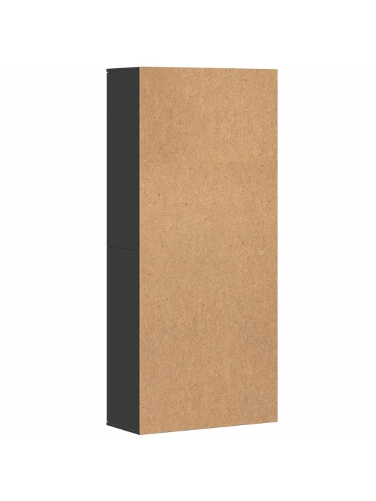Skříň highboard černá 80 x 35 x 180 cm kompozitní dřevo