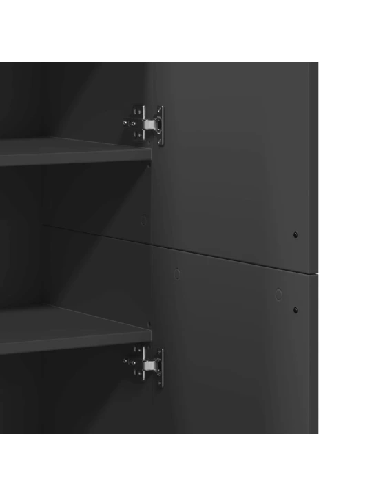 Skříň highboard černá 80 x 35 x 180 cm kompozitní dřevo