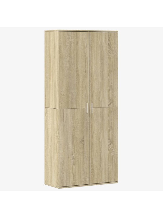 Skříň highboard dub sonoma 80 x 35 x 180 cm kompozitní dřevo