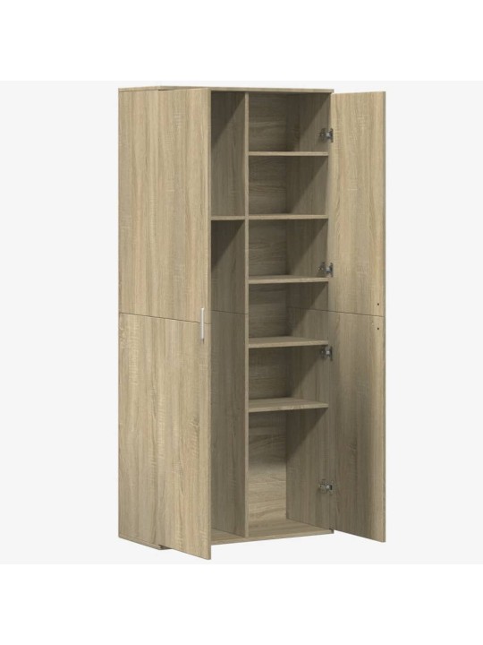 Skříň highboard dub sonoma 80 x 35 x 180 cm kompozitní dřevo