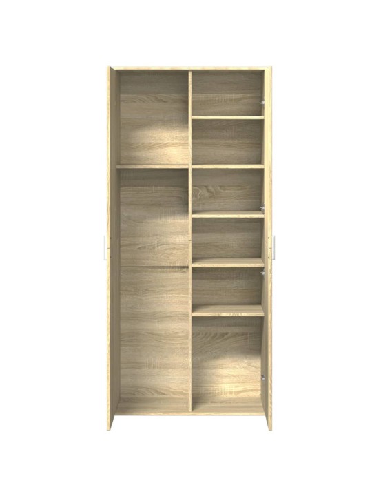 Skříň highboard dub sonoma 80 x 35 x 180 cm kompozitní dřevo