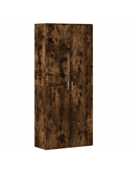 Skříň highboard kouřový dub 80 x 35 x 180 cm kompozitní dřevo