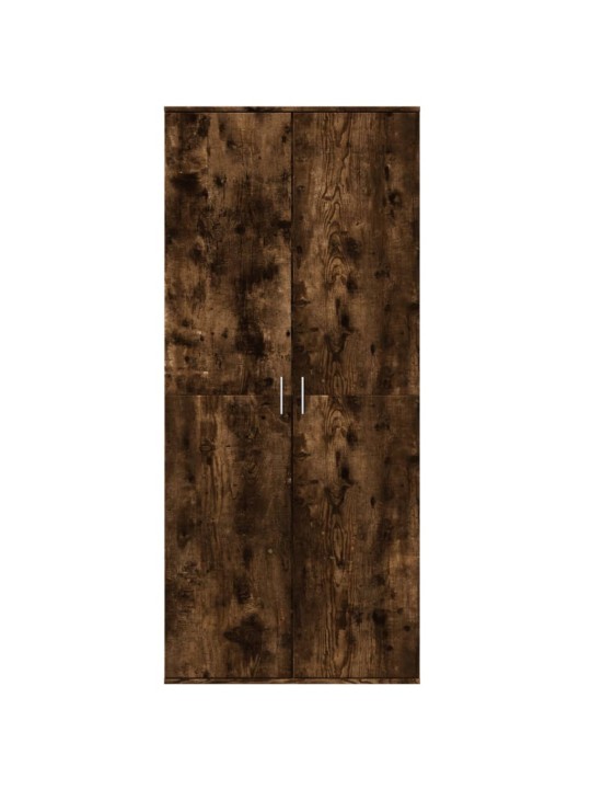 Skříň highboard kouřový dub 80 x 35 x 180 cm kompozitní dřevo