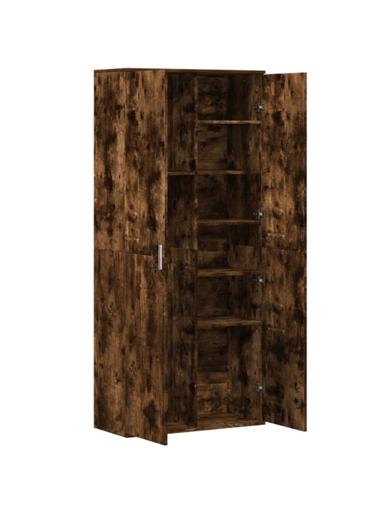 Skříň highboard kouřový dub 80 x 35 x 180 cm kompozitní dřevo