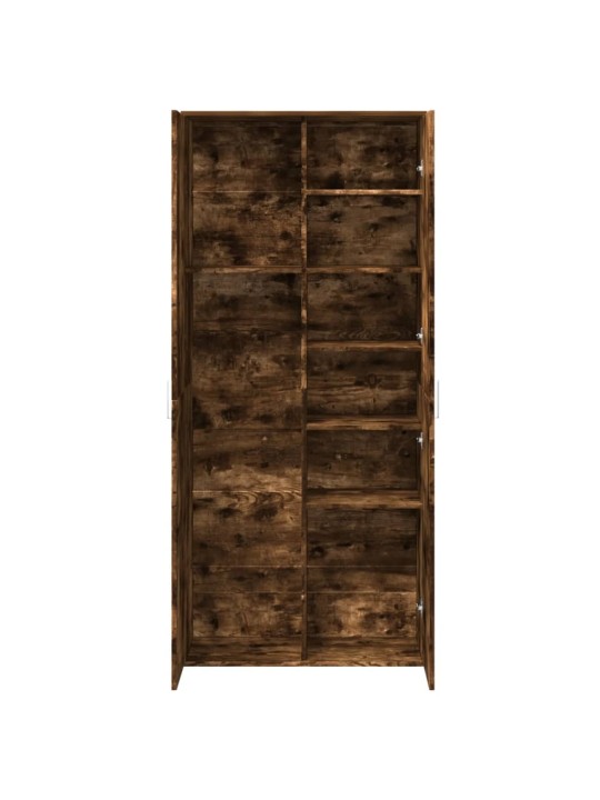 Skříň highboard kouřový dub 80 x 35 x 180 cm kompozitní dřevo