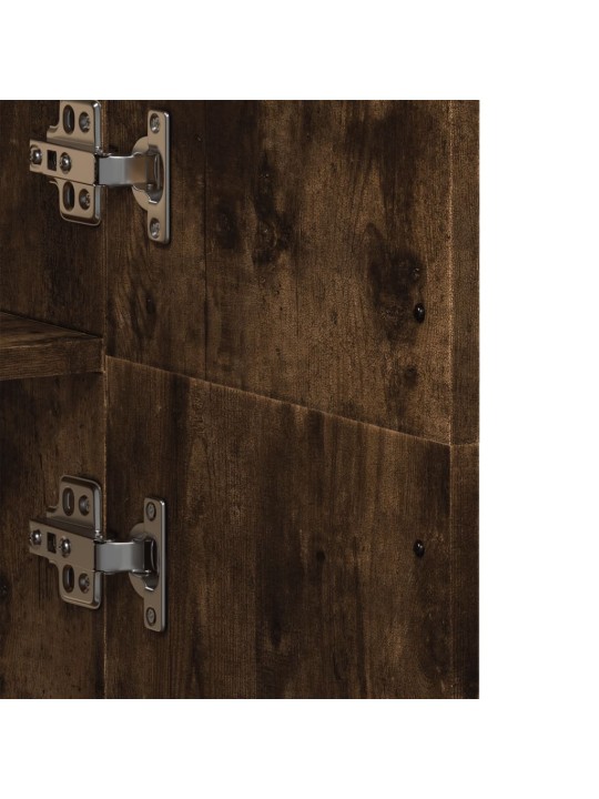 Skříň highboard kouřový dub 70 x 35 x 180 cm kompozitní dřevo
