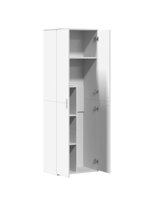 Skříň highboard bílá 60 x 35 x 180 cm kompozitní dřevo