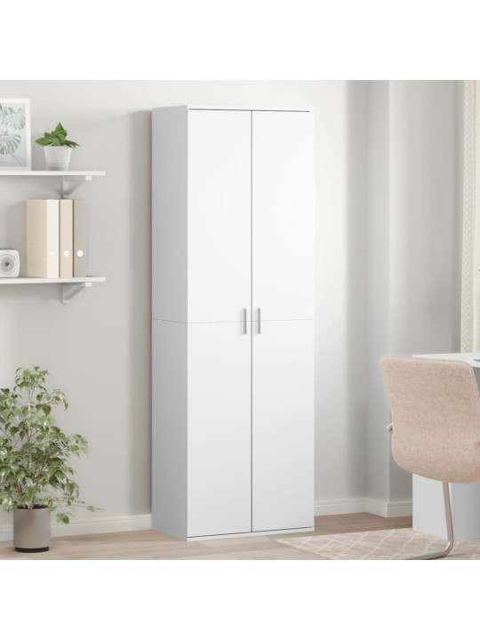 Skříň highboard bílá 60 x 35 x 180 cm kompozitní dřevo