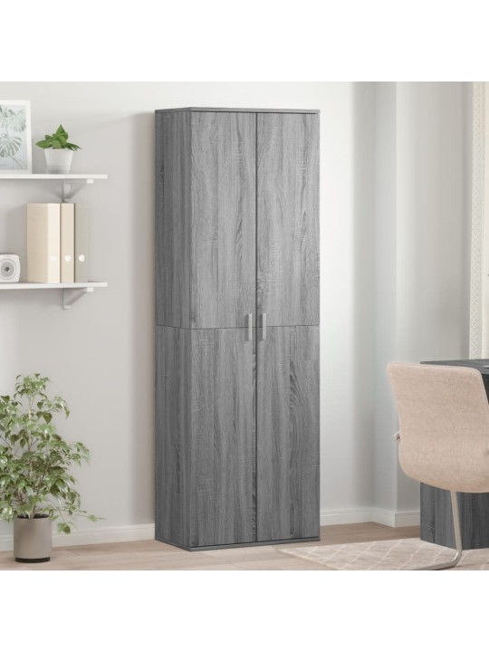Skříň highboard šedá sonoma 60 x 35 x 180 cm kompozitní dřevo