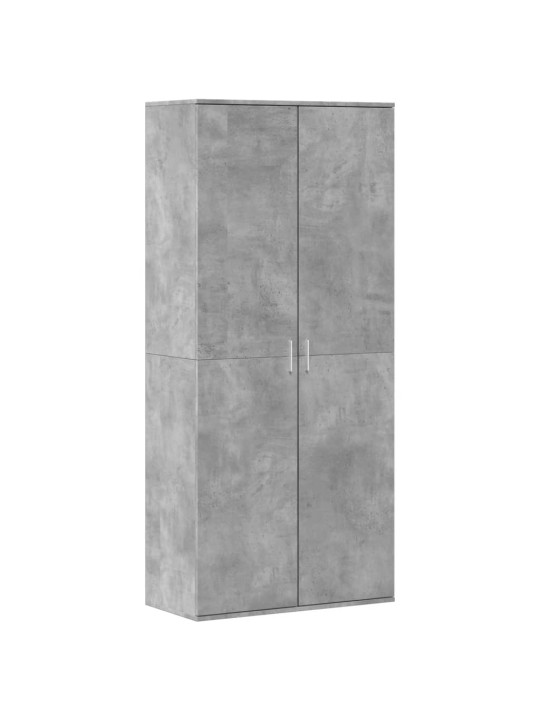 Botník betonově šedý 80 x 39 x 178 cm kompozitní dřevo