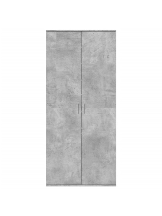 Botník betonově šedý 80 x 39 x 178 cm kompozitní dřevo