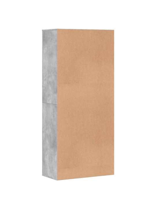 Botník betonově šedý 80 x 39 x 178 cm kompozitní dřevo