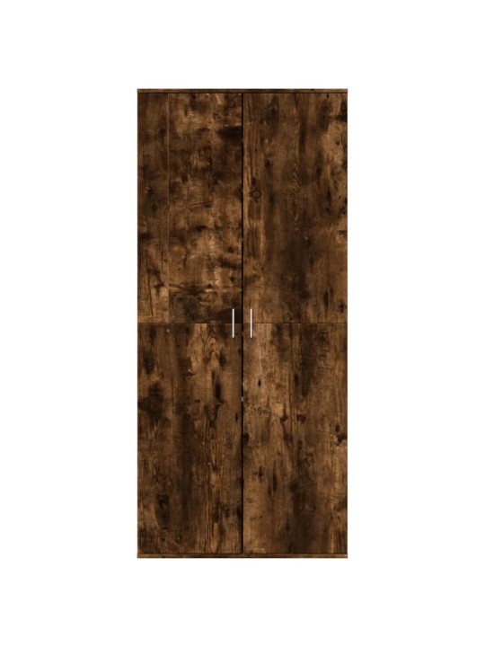 Botník kouřový dub 80 x 39 x 178 cm kompozitní dřevo