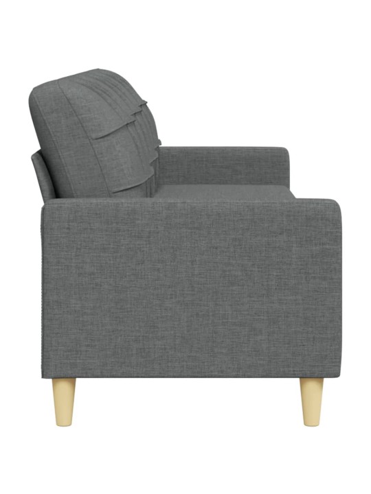 3místná pohovka tmavě šedá 210 cm textil