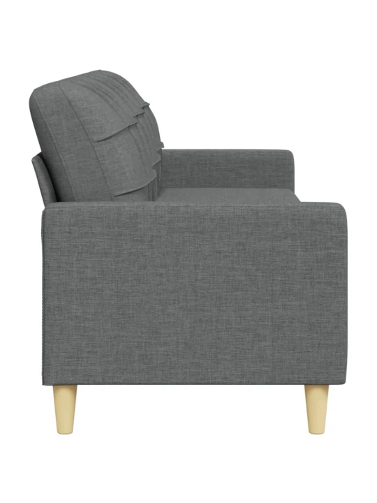 3místná pohovka tmavě šedá 210 cm textil