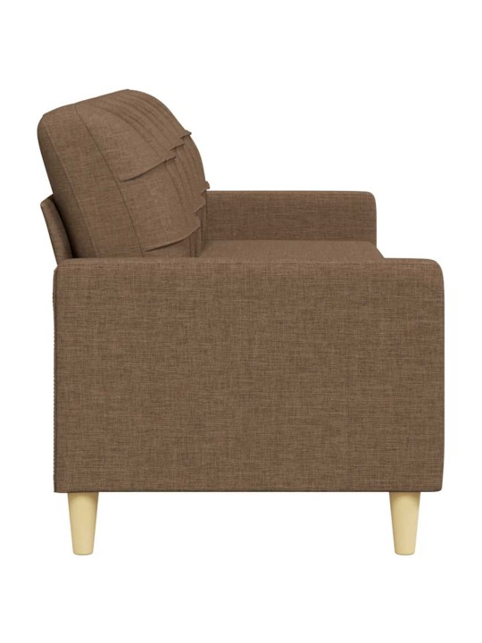 3místná pohovka hnědá 210 cm textil