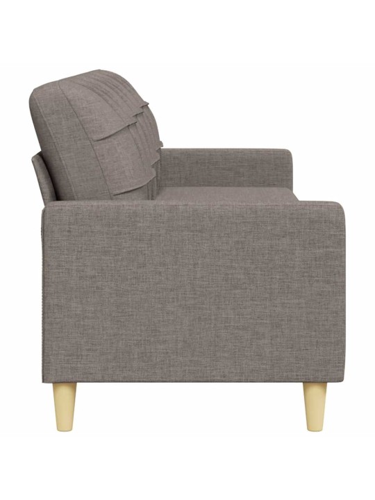 3místná pohovka taupe 210 cm textil