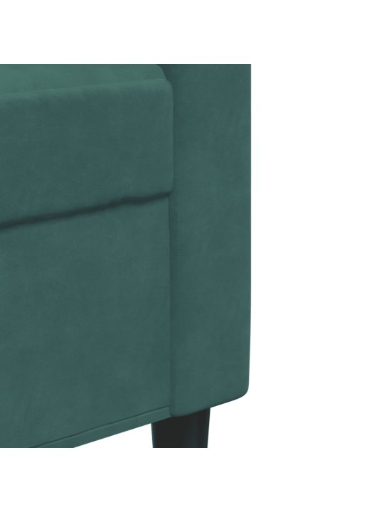 Křeslo tmavě zelené 60 cm samet