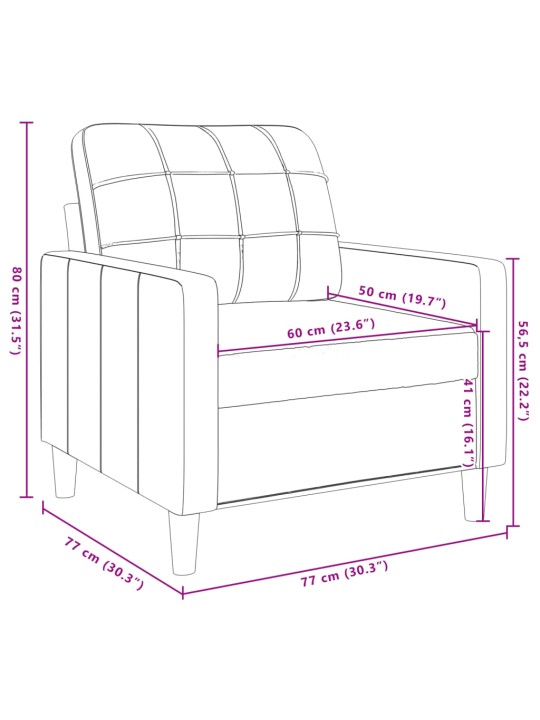 Křeslo tmavě zelené 60 cm samet
