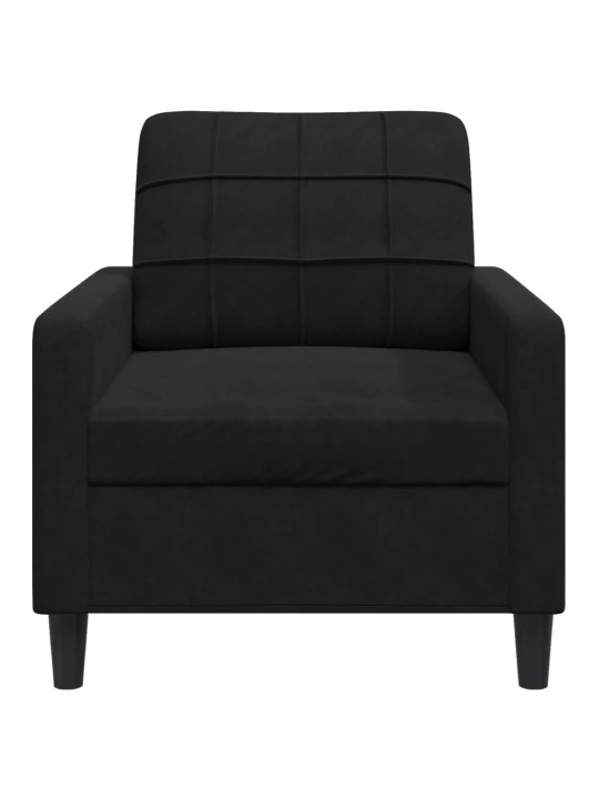 Křeslo černé 60 cm samet