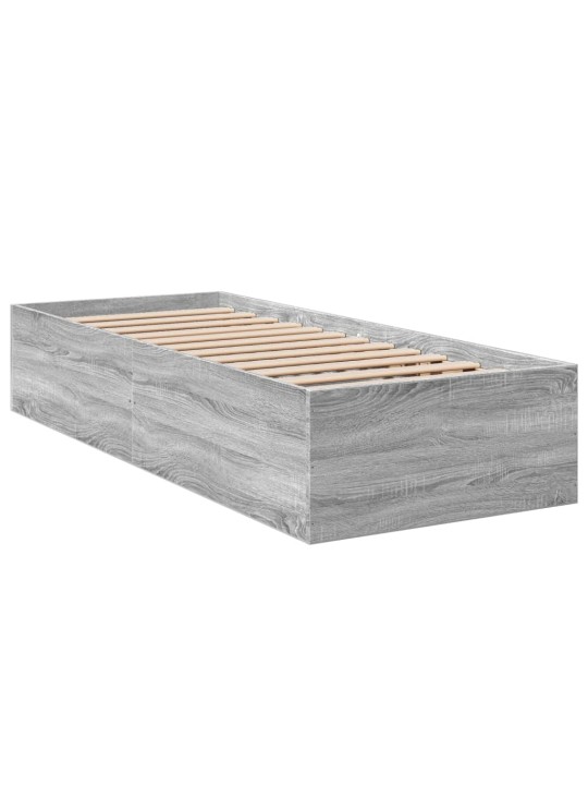 Rám postele šedý sonoma 75 x 190 cm kompozitní dřevo