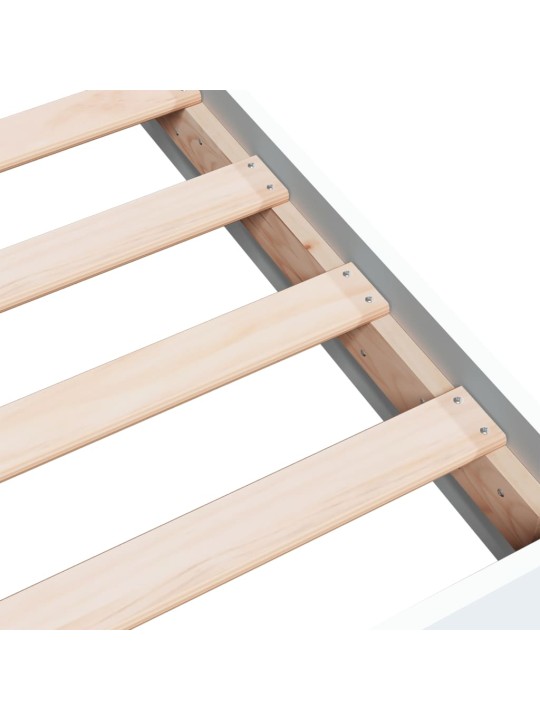Rám postele bílý 90 x 200 cm kompozitní dřevo