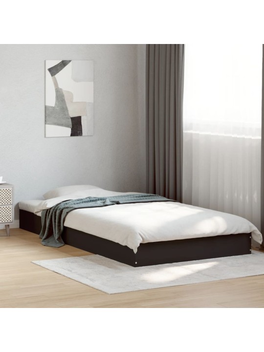 Rám postele černý 90 x 190 cm kompozitní dřevo