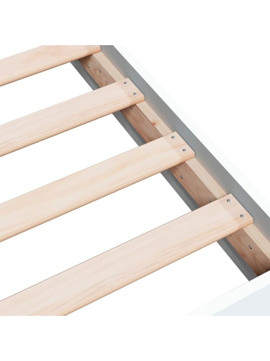 Rám postele bílý 75 x 190 cm kompozitní dřevo