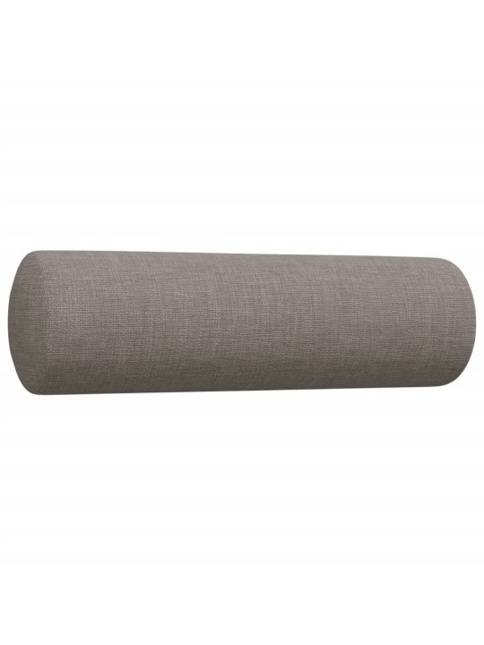 3dílná sedací souprava s polštáři taupe textil