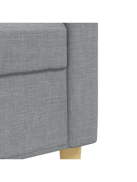 2dílná sedací souprava světle šedá textil