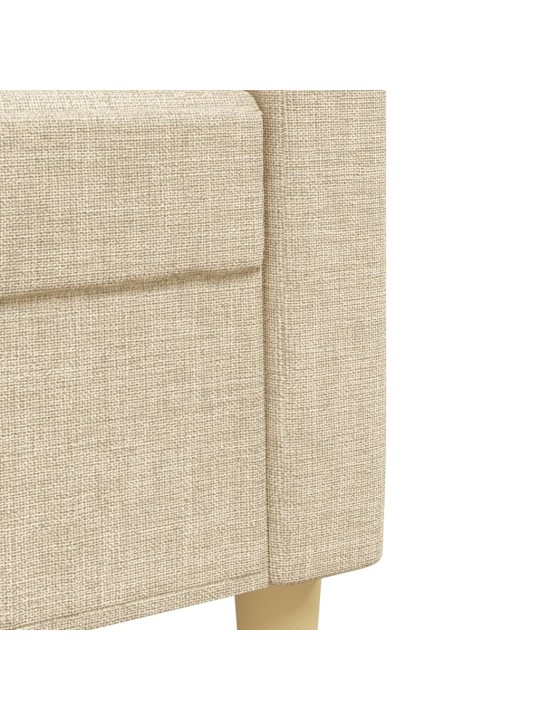 2dílná sedací souprava krémová textil