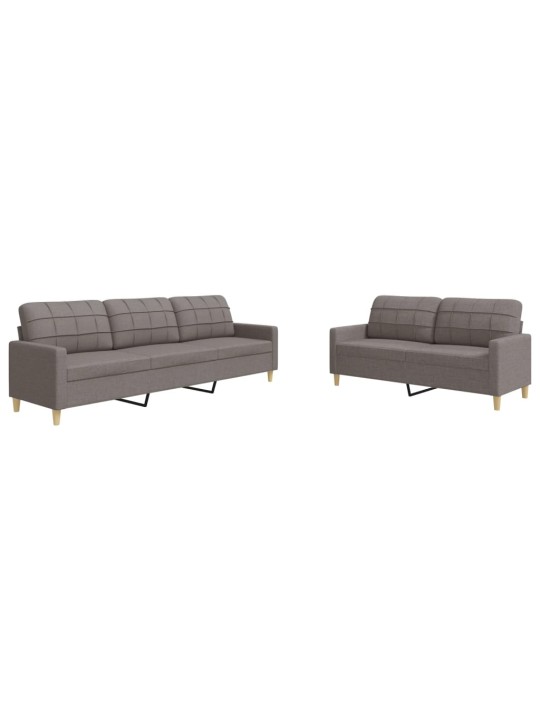 2dílná sedací souprava taupe textil