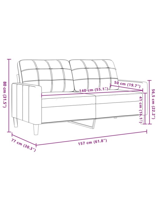 2dílná sedací souprava taupe textil