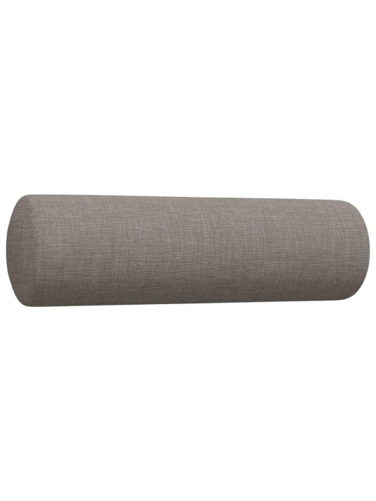 2dílná sedací souprava s polštáři taupe textil