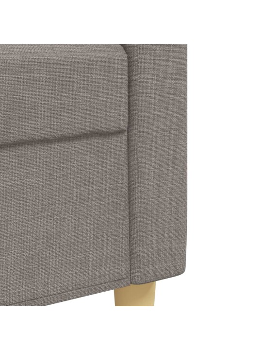 2dílná sedací souprava s polštáři taupe textil